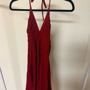 Susana Monaco Deep Red Backless Dress